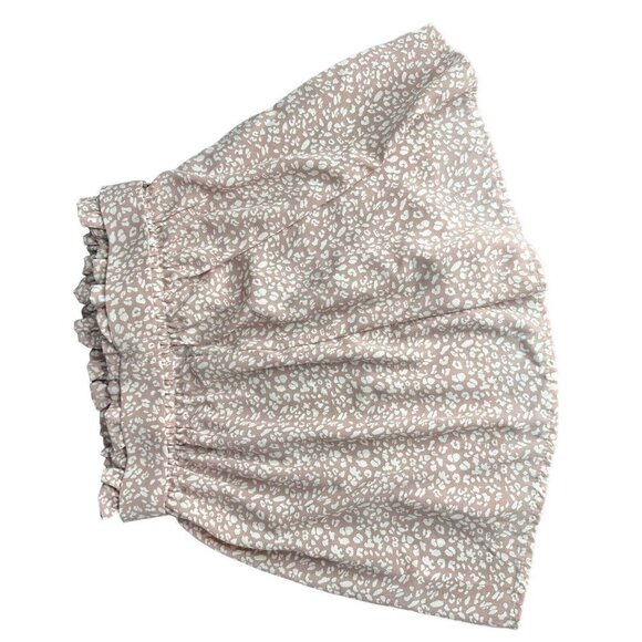 Shein Print Dress Shorts With Tie Lightweight Mauve Color - Picture 10 of 16